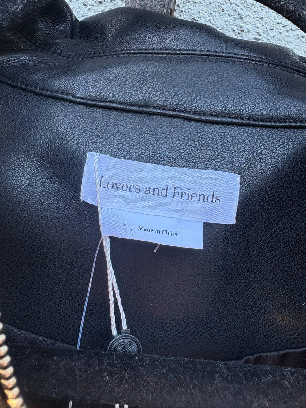 Lovers + Friends Greta Faux Leather Jacket in Black New with Tags! - Picture 7 of 11